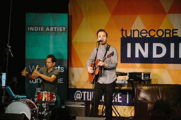 Justin Klump performing at the TuneCore Indie Artist Forum in Nashville - 2016